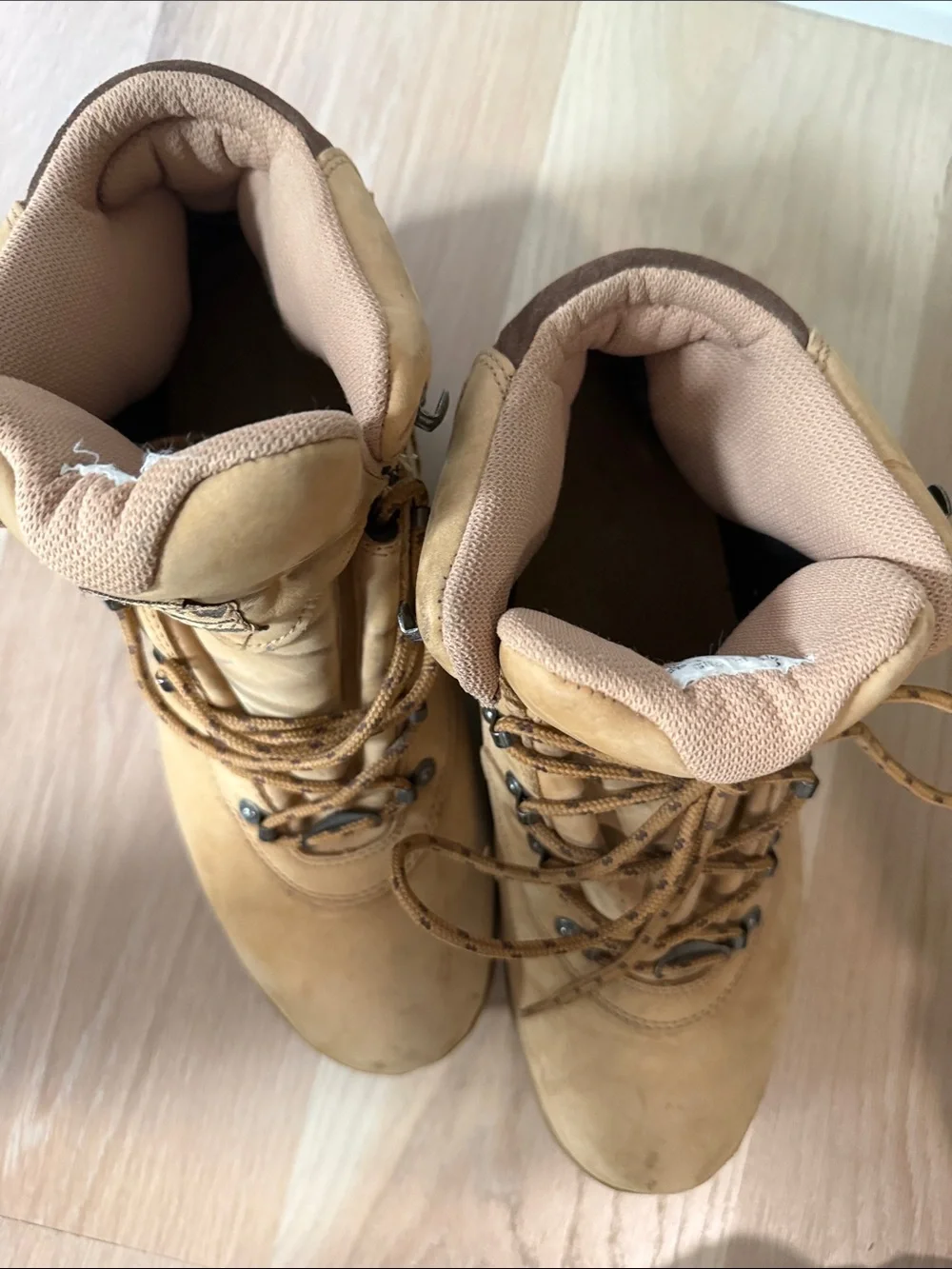 Vintage 1996 Nike ACG Air Hiking Boots Wheat Tan Men's Size 12